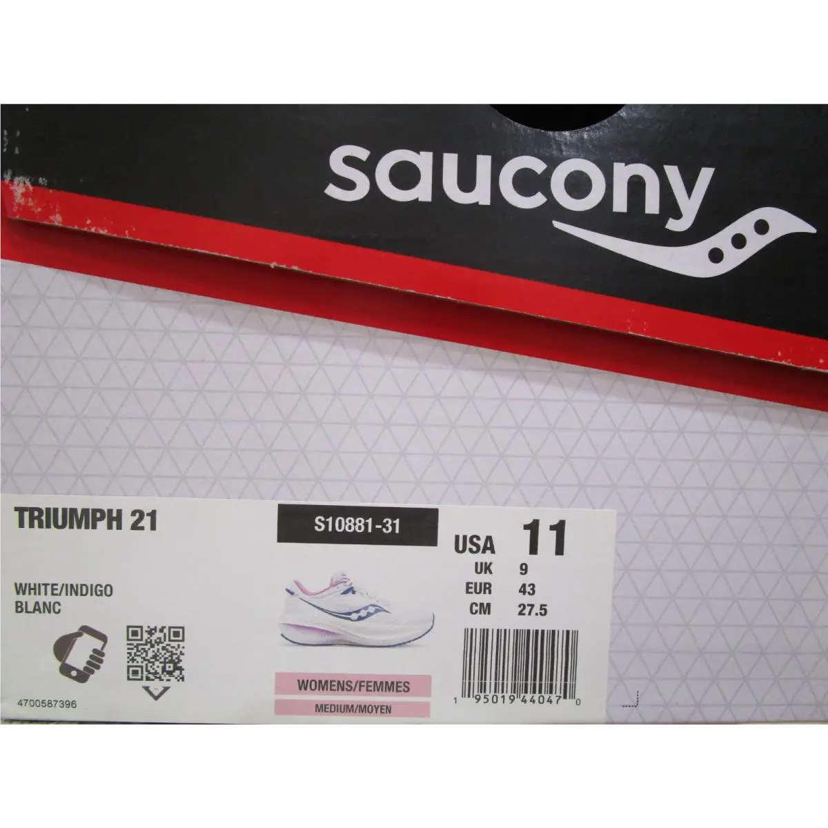 Saucony shoes - Saucony Triumph 21 - Triumph - S10881-31 - White/Indigo 4