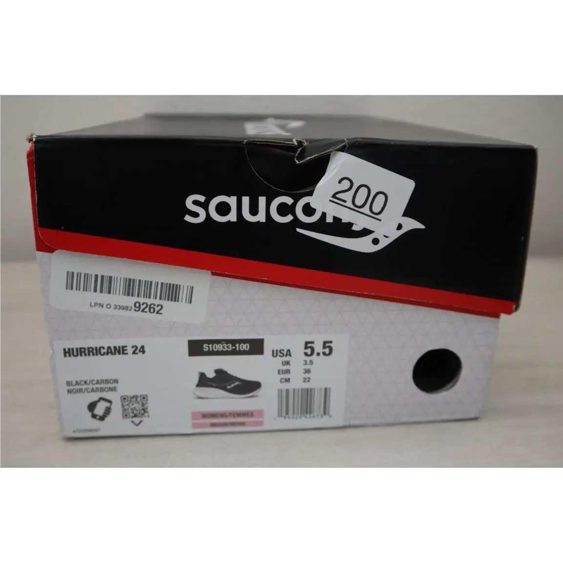 Saucony shoes - Saucony Hurricane 24 - Hurricane - S10933-100 - Black (UPC: 195020426739) 12