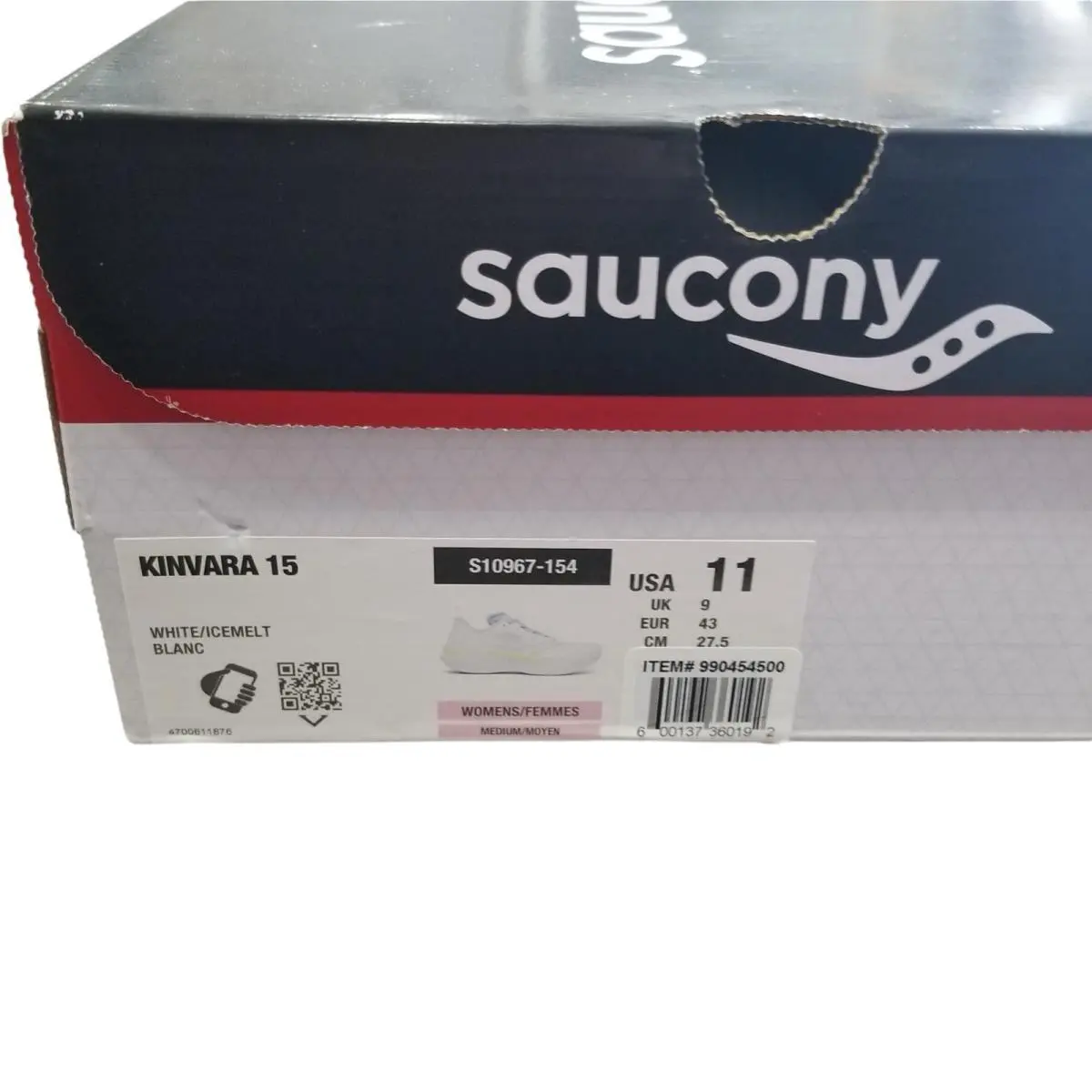 Saucony shoes - Saucony® Women`s 9 B Kinvara 15 Road Running Shoes in White/Iceme - S10967-154 - White 9
