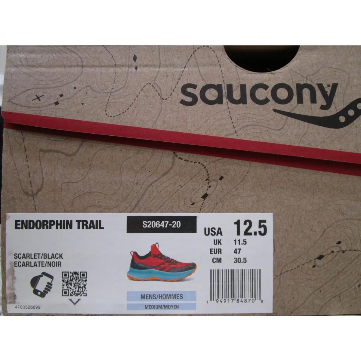Saucony shoes - Saucony Endorphin Trail - Endorphin Trail - S20647-20 - Scarlet/Black 4