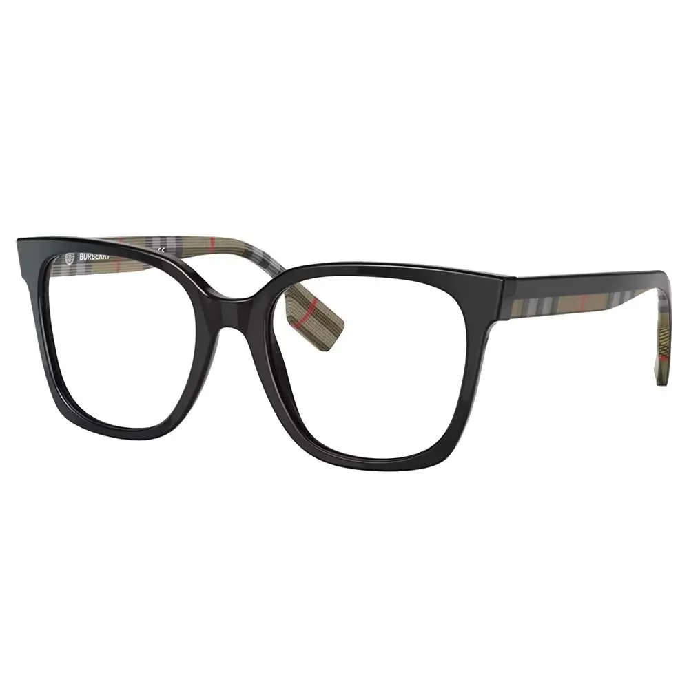 Burberry Evelyn BE 2347 3942 Black Plastic Square Eyeglasses 52mm