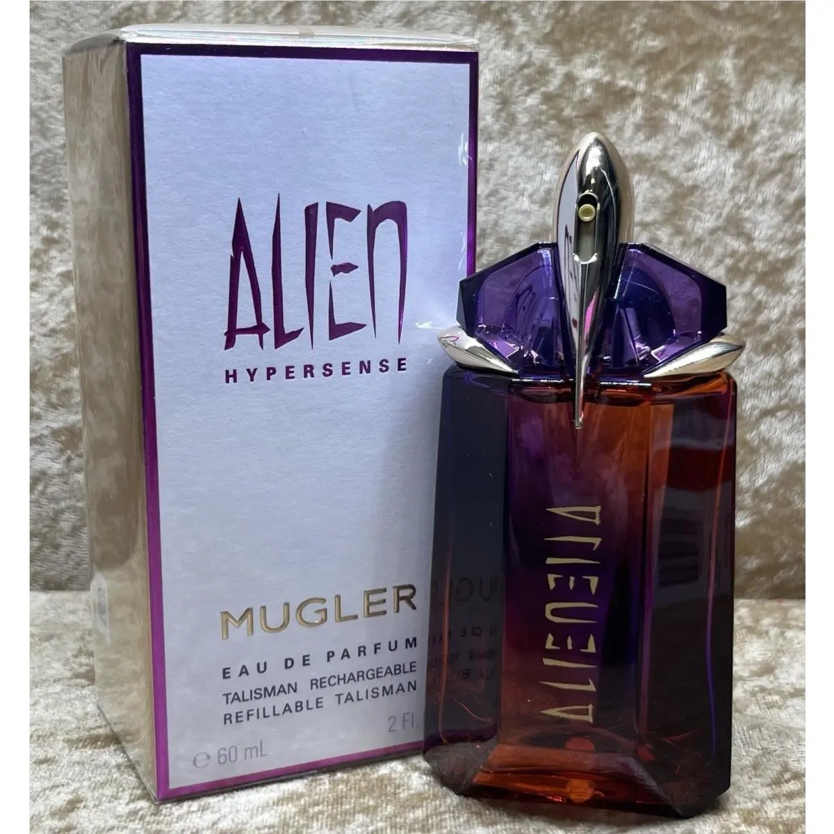 Alien Hypersense  Eau De Parfum 2.0 Fl. Oz. Refillable Bottle Box by Mugler