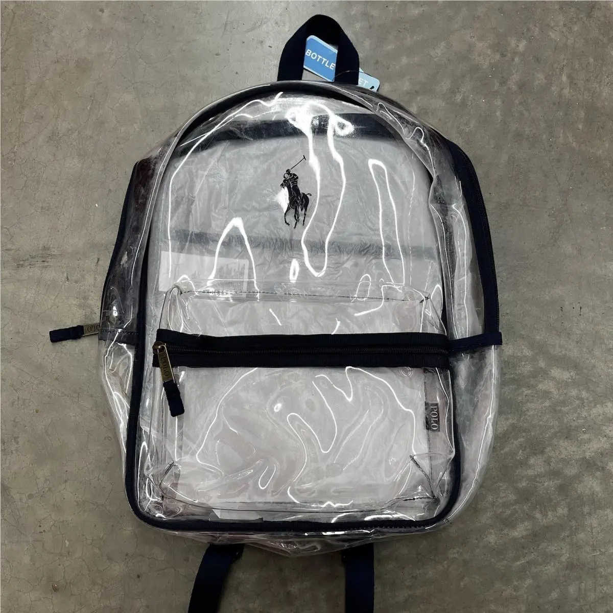Polo Ralph Lauren Big Pony Backpack Navy Blue Clear Bag