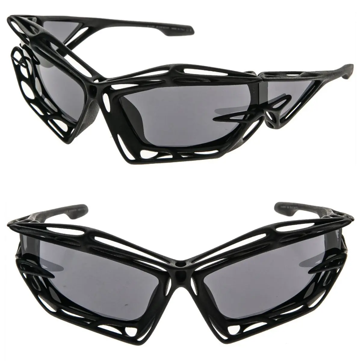 Givenchy Giv Cut Cage 40081 Matte Black 3D Print Runway Unisex GV40081I Sunglass