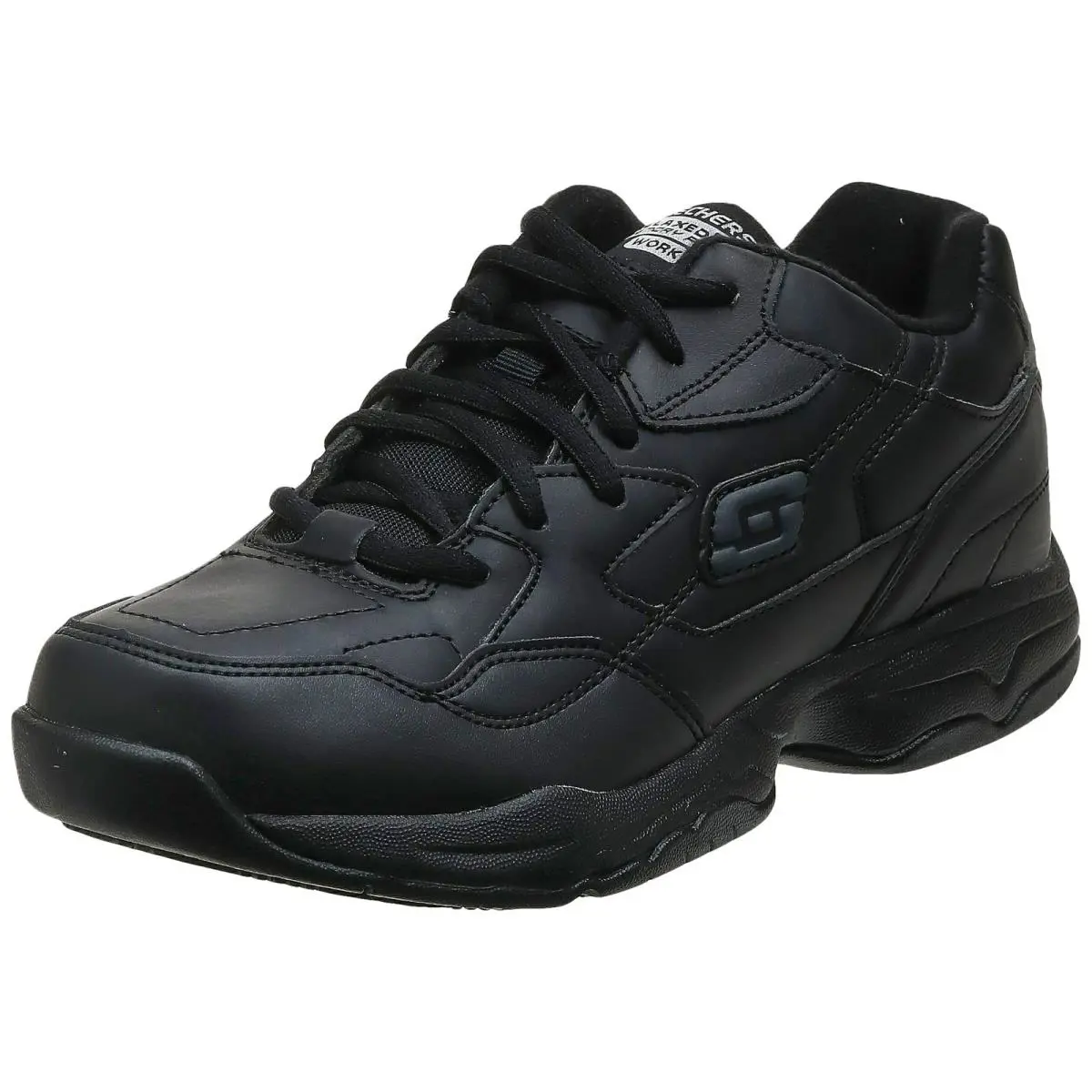 Skechers Women`s Work Relaxed Fit: Felton - Albie SR Shoe Black 11 XW US - Black