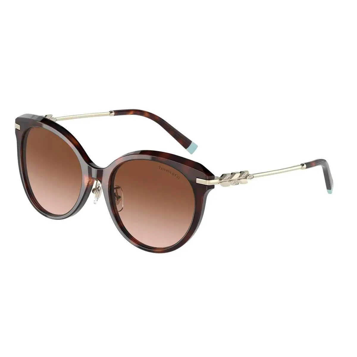 Tiffany Co Sunglasses TF4189BF 80023B 55mm Havana / Brown Gradient Lens