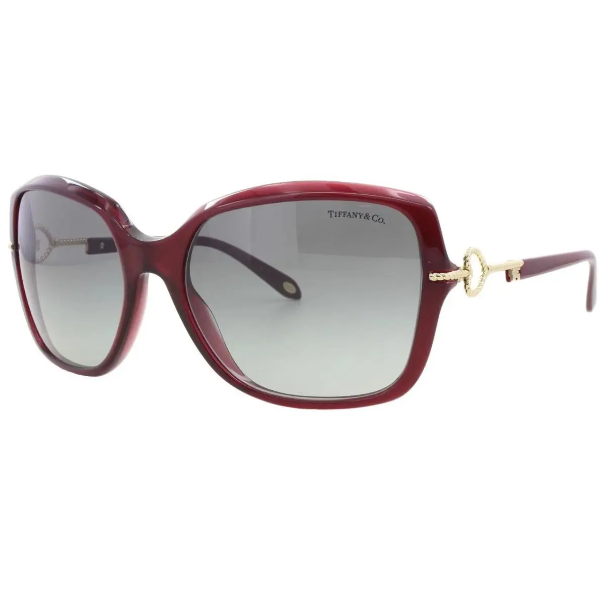 Tiffany Co Sunglasses TF4101 80033C 58mm Burgundy / Grey Gradient Lens