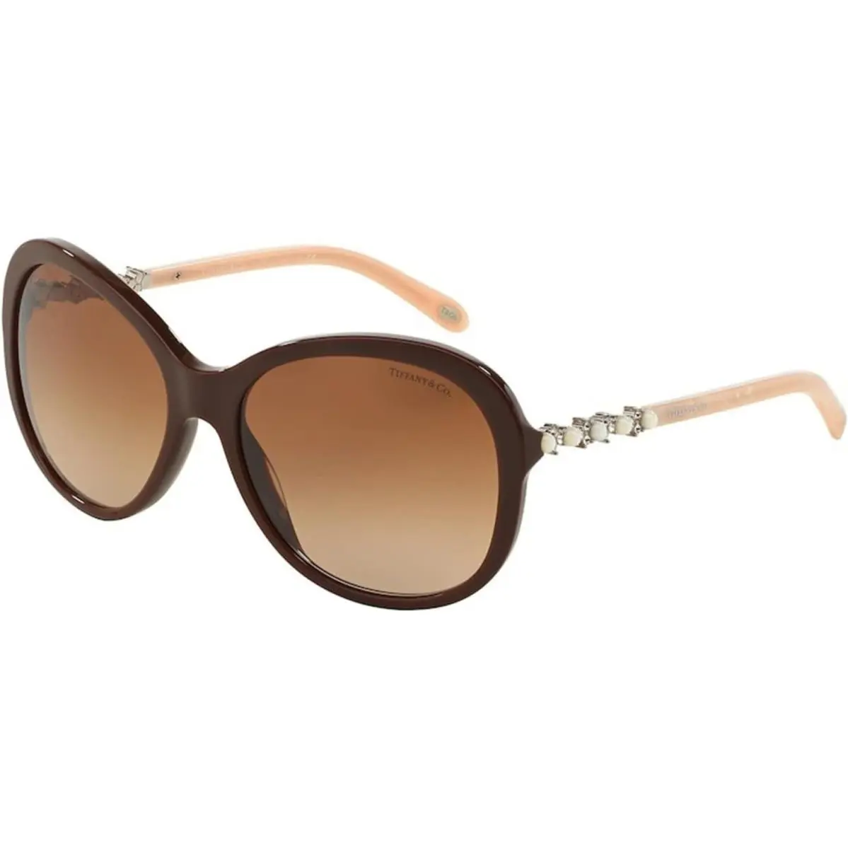 Tiffany Co Sunglasses TF4104HB 81943B 58mm Brown Pink / Brown Lens