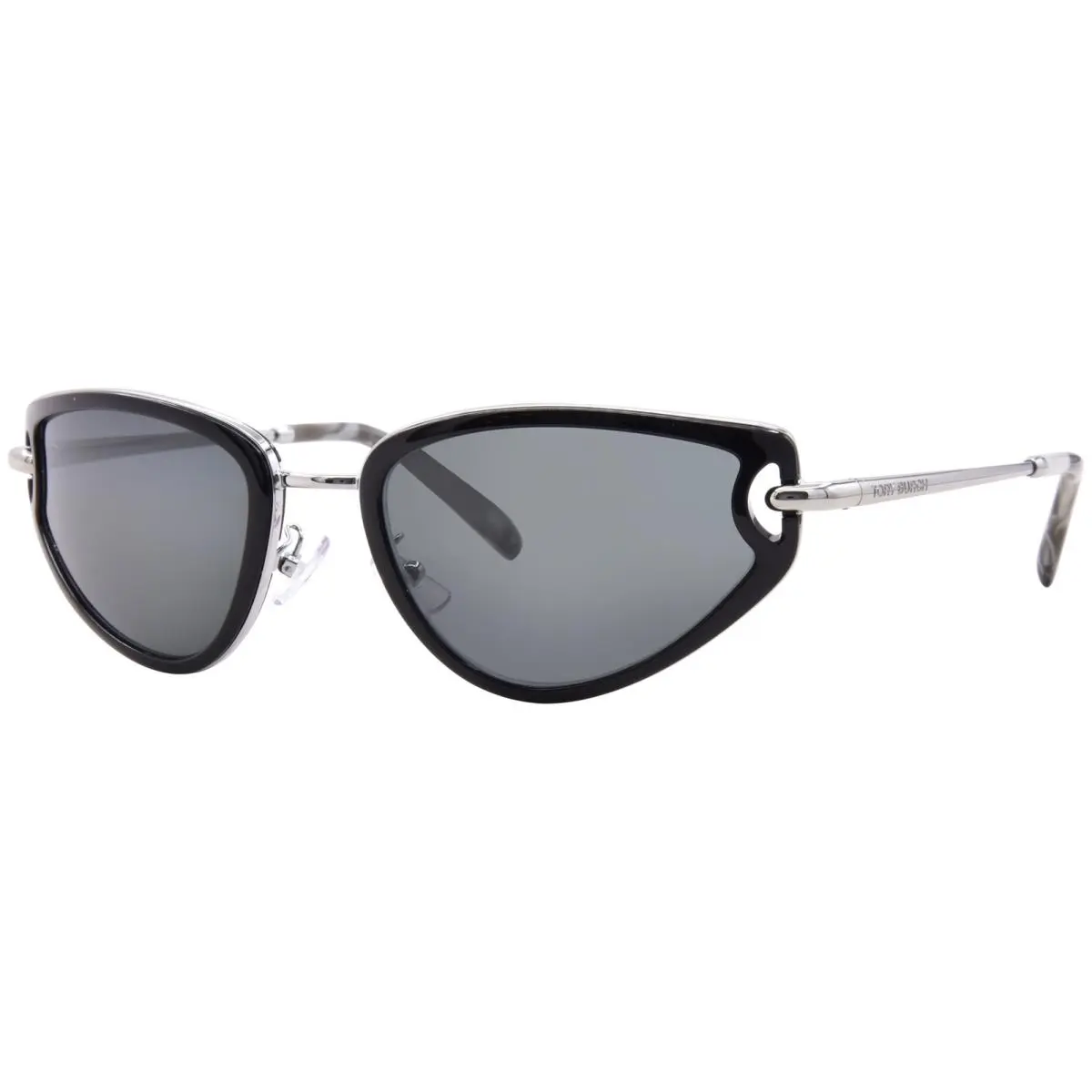 Tory Burch TY6115 327487 Sunglasses Women`s Black/silver/grey Oval Shape 53mm