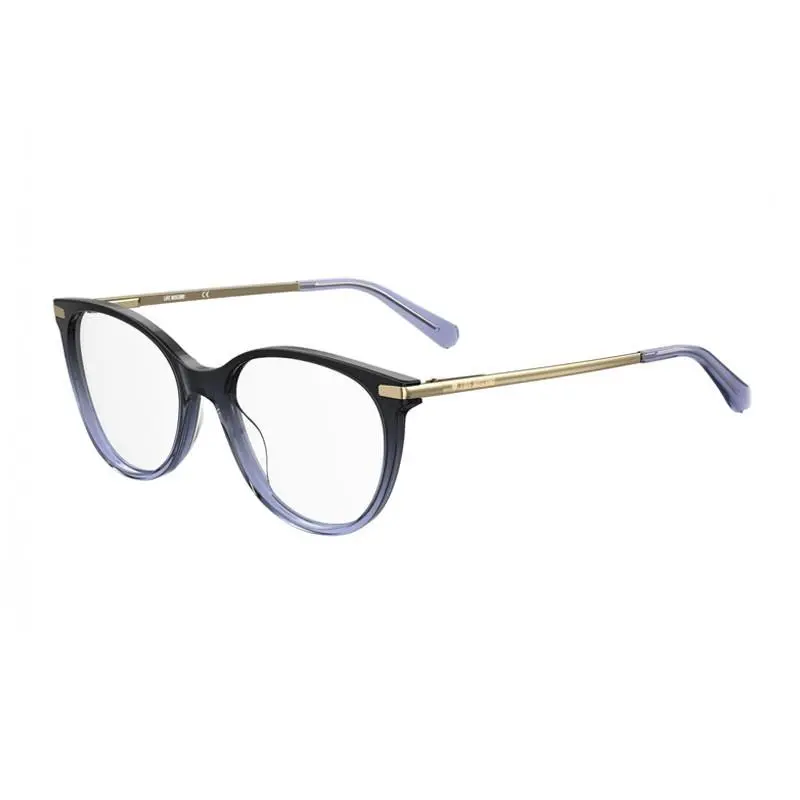 Moschino Love MOL570 01X2 00 Black to Lilac Gradient 52mm Eyeglasses