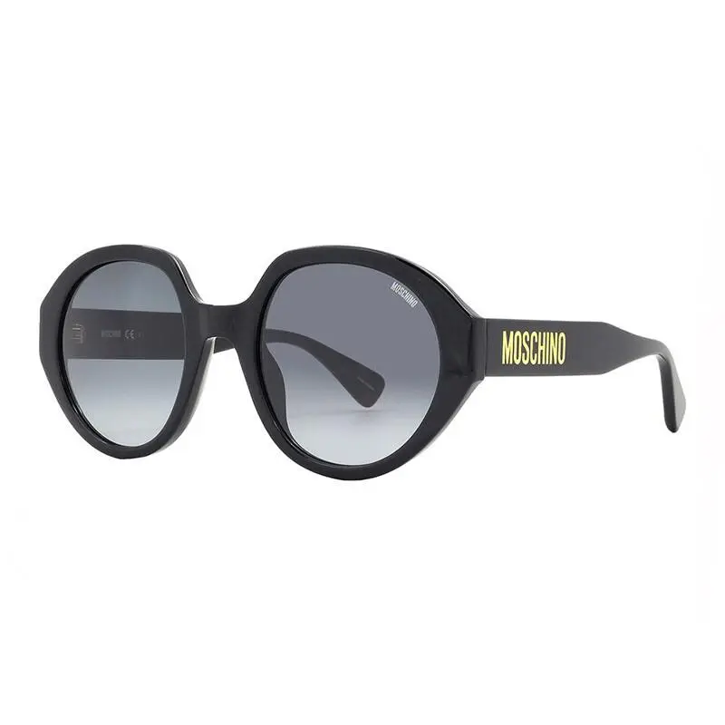 Mos 126/S 0807 9O Black/dark Grey Gradient 53-22-140 Sunglasses by Moschino