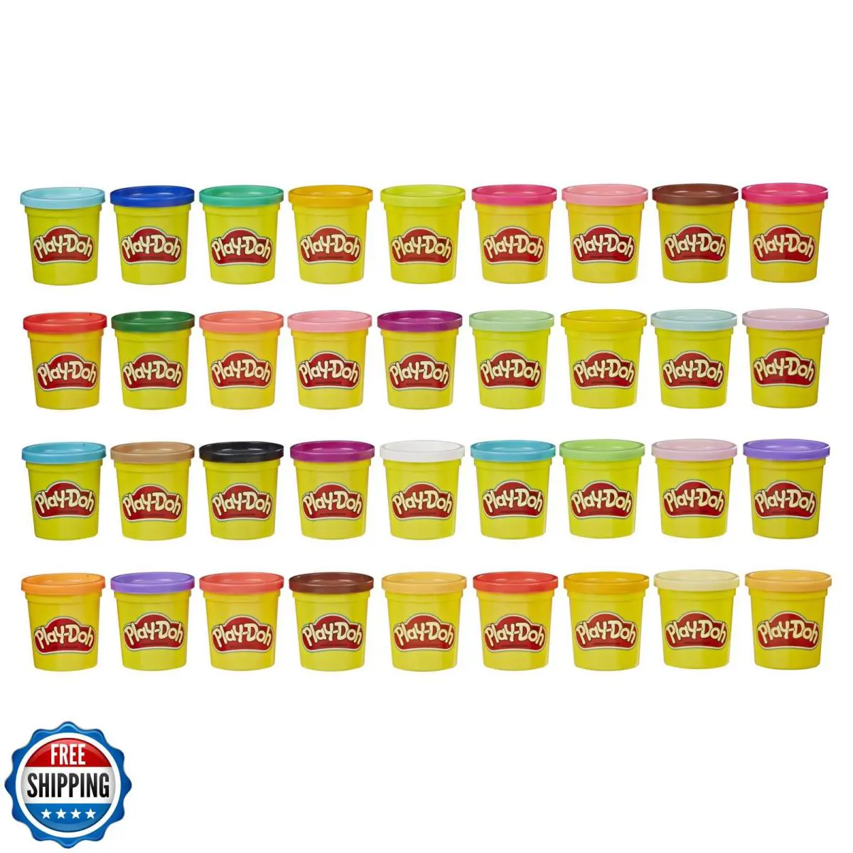 Play-doh Modeling Compound 36-Pack Case of Colors 3 Oz Cans of As