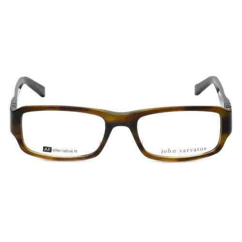 John Varvatos Designer Reading Glasses V341AF in Olive-horn 53mm - Olive Green Horn Marble, Frame: Green, Lens: Clear