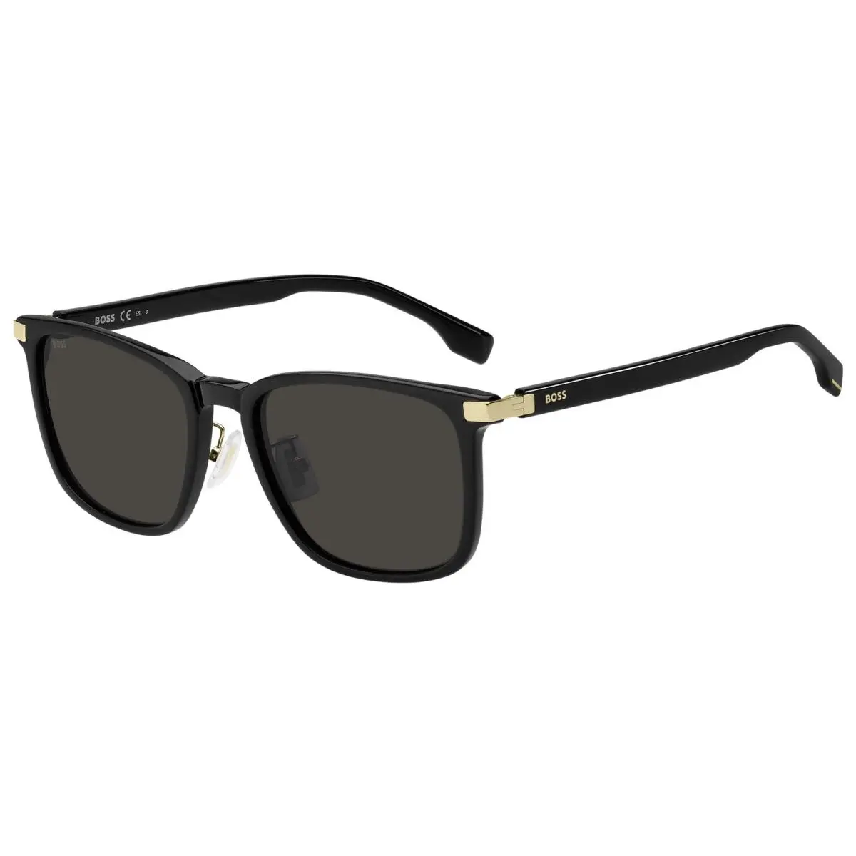 Hugo Boss Men`s Black Square Sunglasses - BOSS1406FSK-02M2-IR