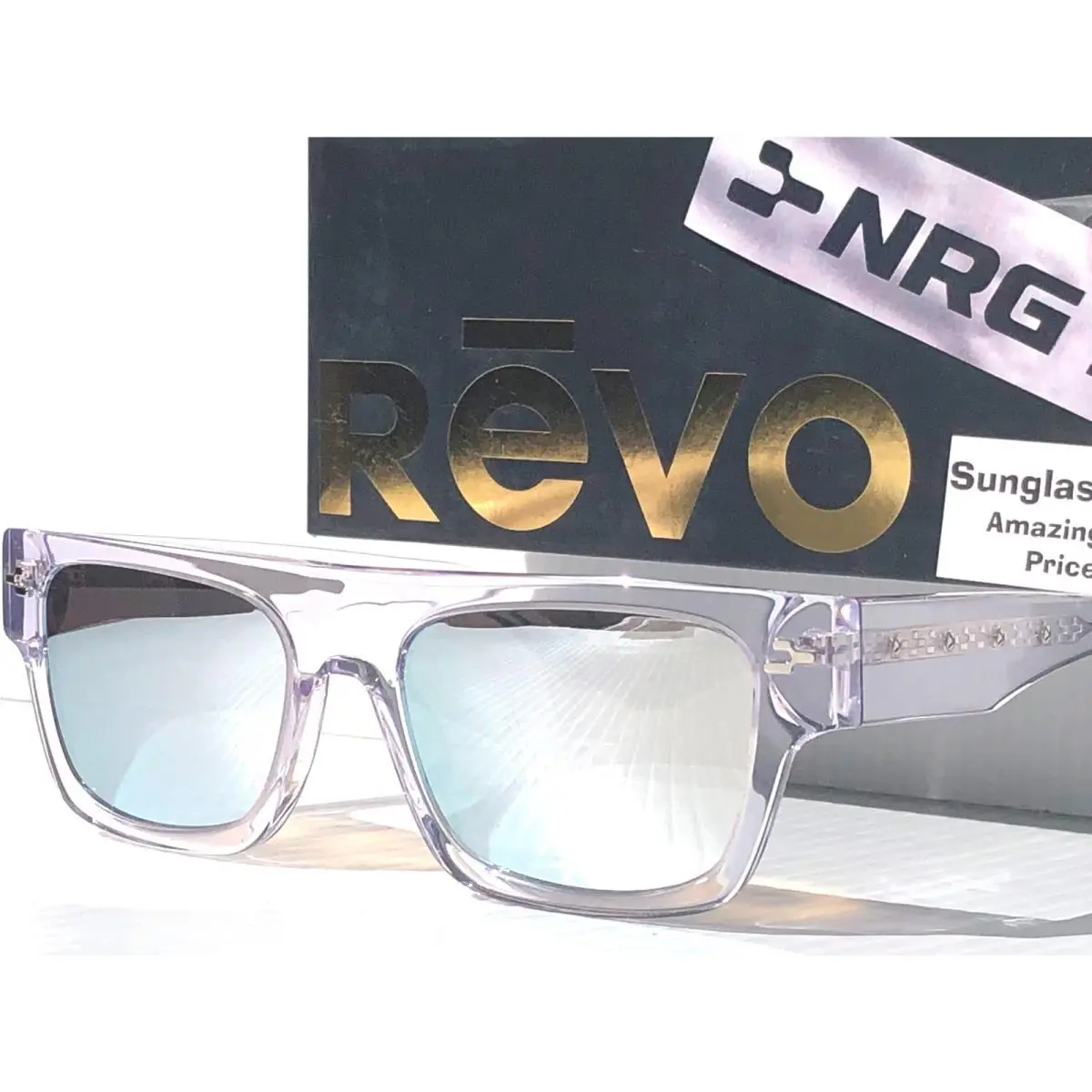 J Balvin  Nrgy Kepler Crystal Polarized Silver Lens Sunglass 6004 09 ST by Revo