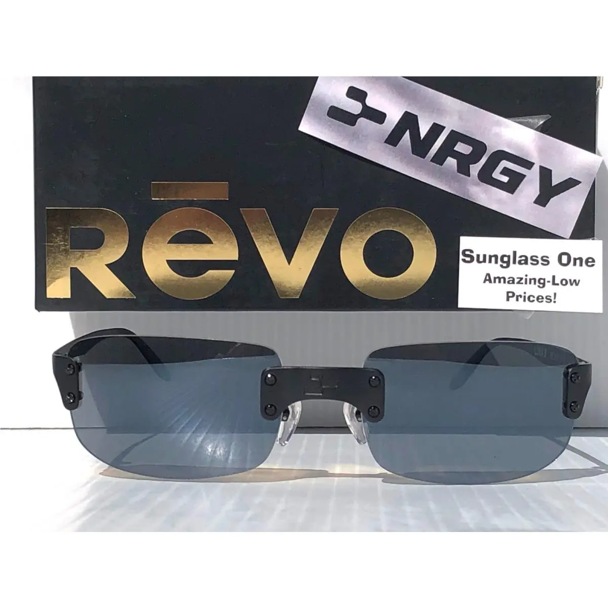 J Balvin  Nrgy Luna 2 Satin Black Polarized Grey Lens Sunglass 6007 01 GY by Revo