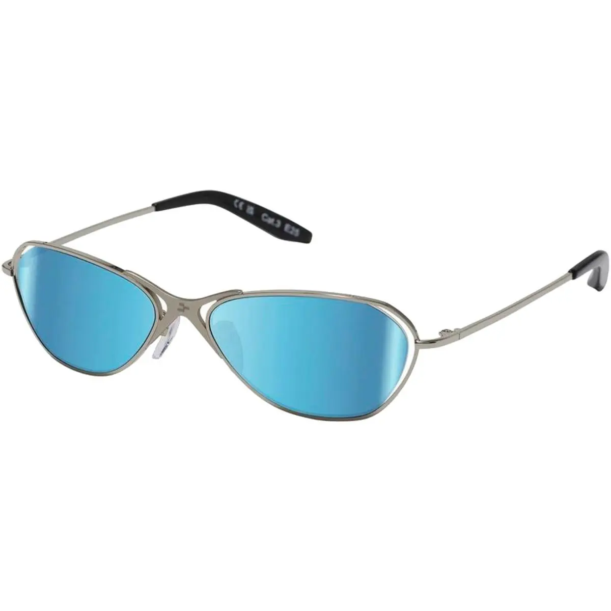 Revo Nrgy by J Balvin Loop Polarized Metal Oval Sunglasses - RE600603BL