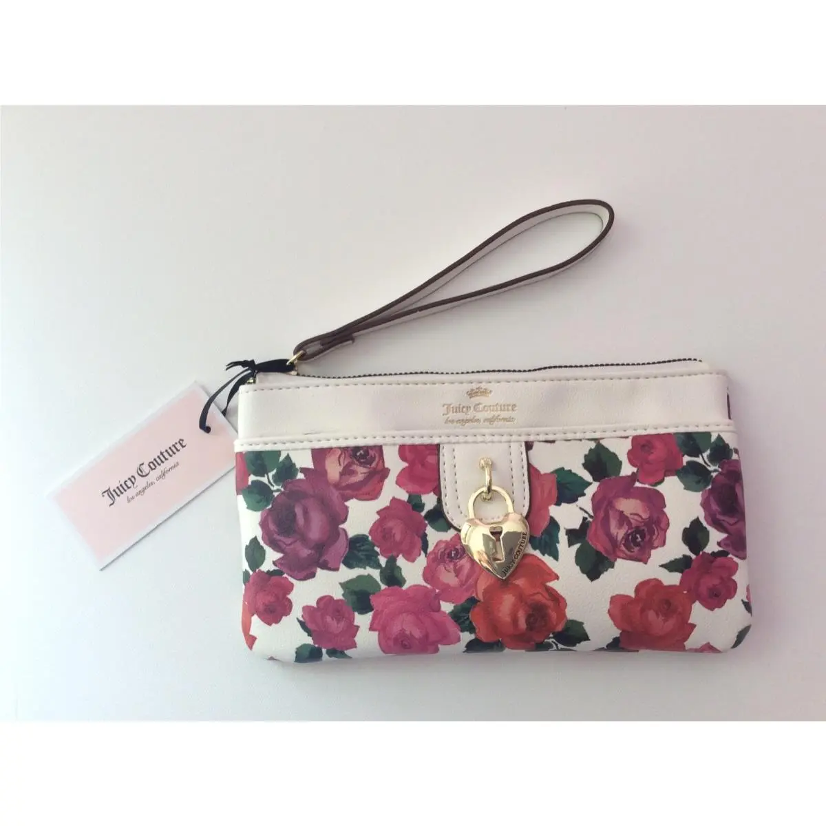 Juicy Couture Charm School Wristlet White Romantic