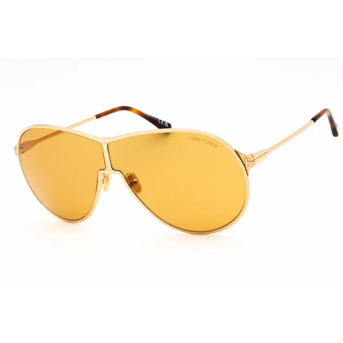 Tom Ford Gaia FT1174 30E Sunglasses Gold Frame Brown Lenses 71mm