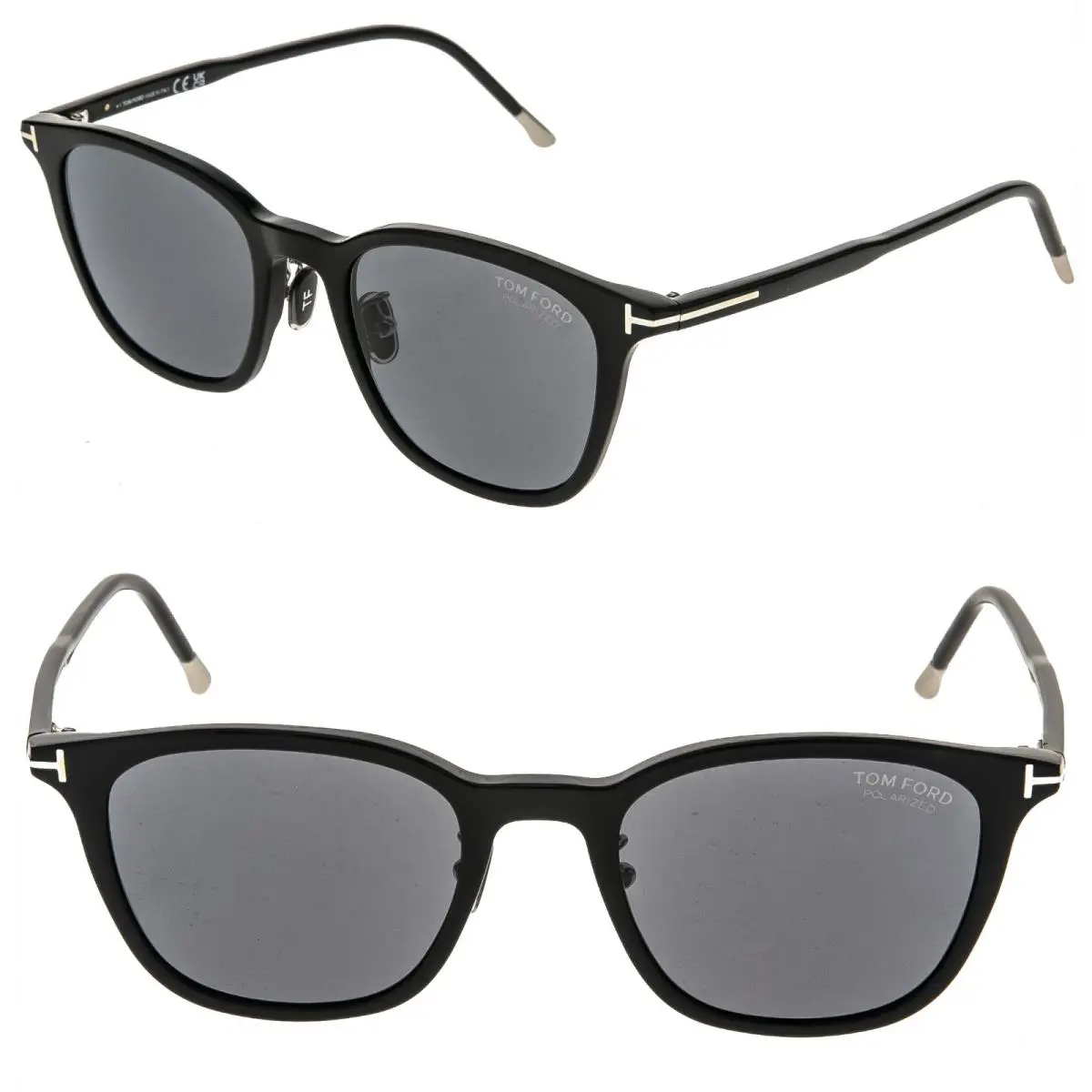 Tom Ford TF956D 01D Black Polarized Aviator Sunglasses 956 FT956D