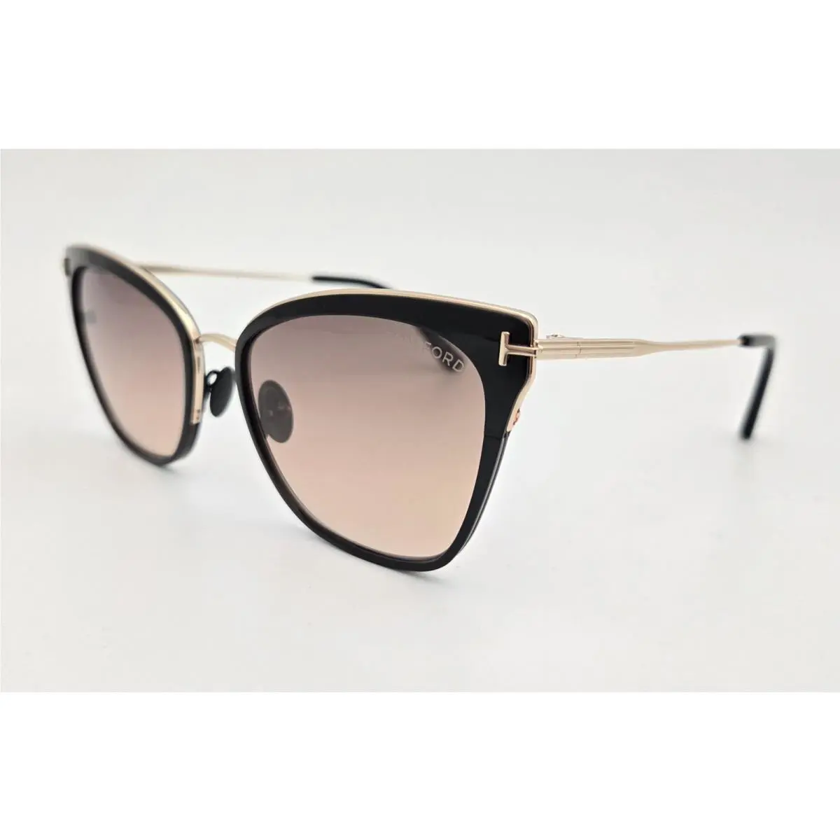 Tom Ford Sunglasses TF 843 Faryn Color 01F Black Gold Size 56 Cat Eye