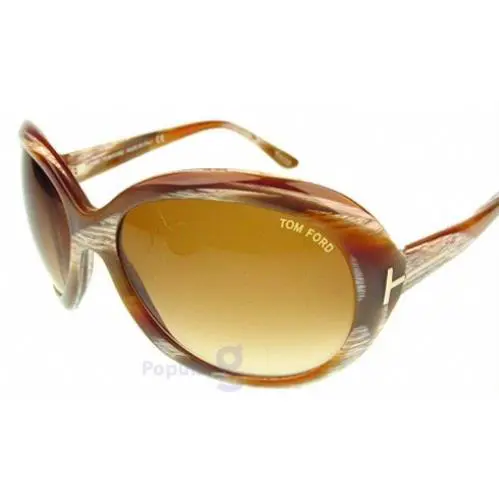 Tom Ford Marissa Sunglasses TF18 Q41 62mm Horn / Brown Gradient Lens Vintage
