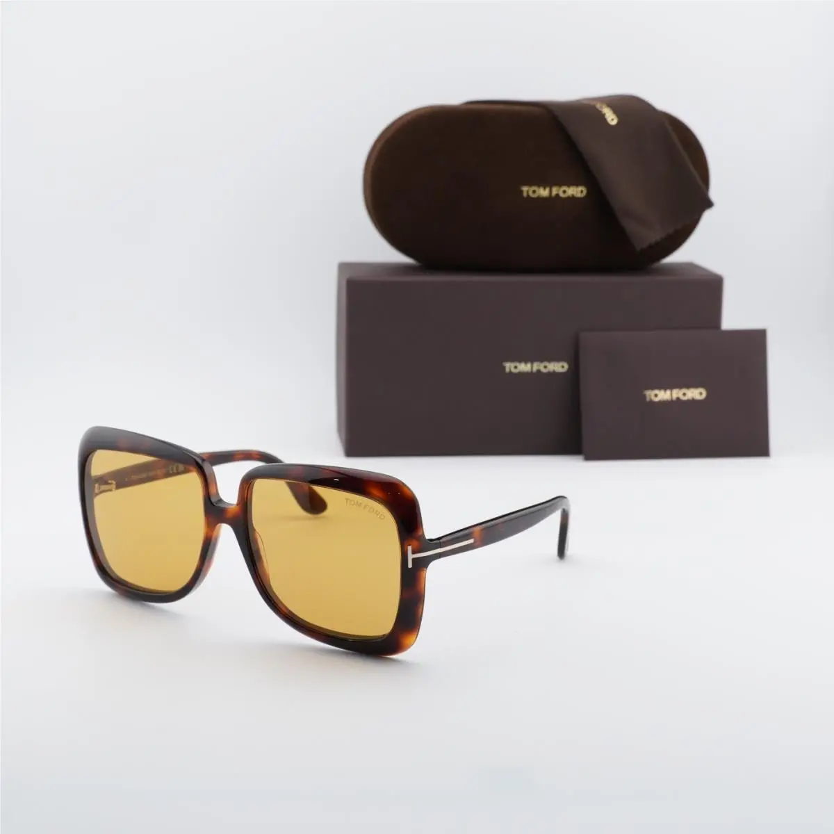 FT1156 52E Dark Havana/brown 59-16-135 Sunglasses by Tom Ford