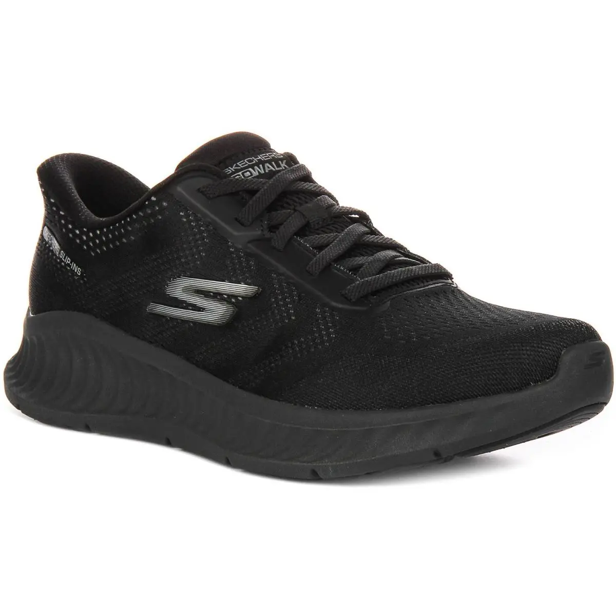 Skechers Go Walk Now Payton Slip In Air Cooled Mens Sneakers In Black US 8 - 13 - Black