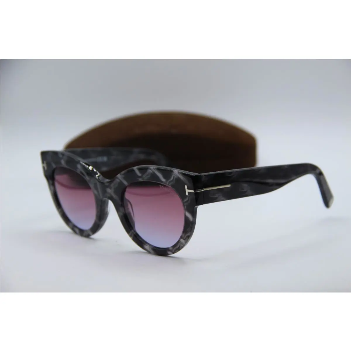 Tom Ford TF 1063 Lucilla 56Z Black Havana Sunglasses 51-24