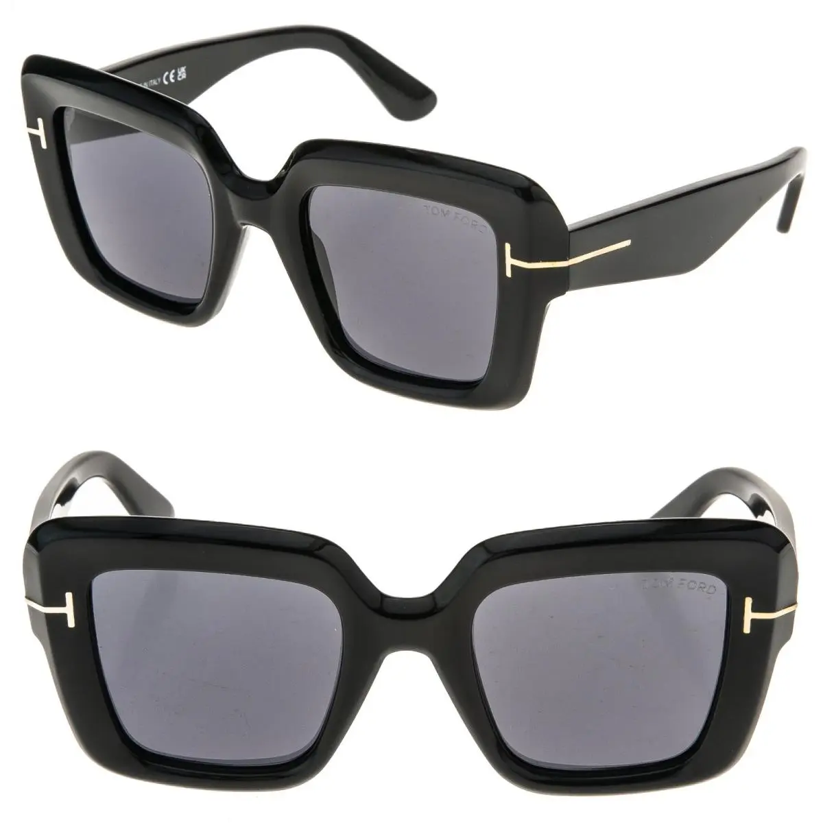 Tom Ford Esme TF1157 01A Black Geometric Fashion Eco Bold Sunglasses 1157 FT1157