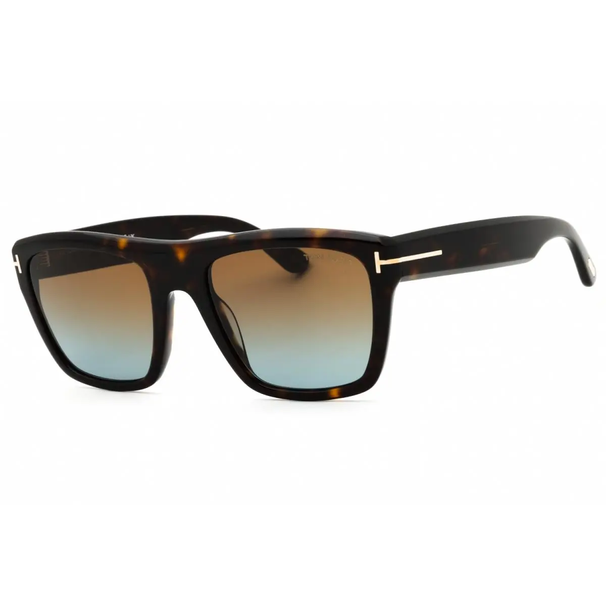 Tom Ford FT1077 52F Sunglasses Dark Havana Frame Gradient Brown Lenses 55mm