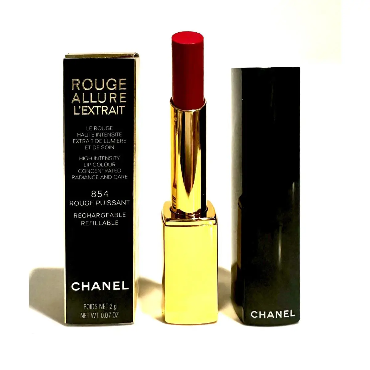 Chanel Rouge Allure L’extrait High Intensity Lip Colour 854 Rouge Puissant