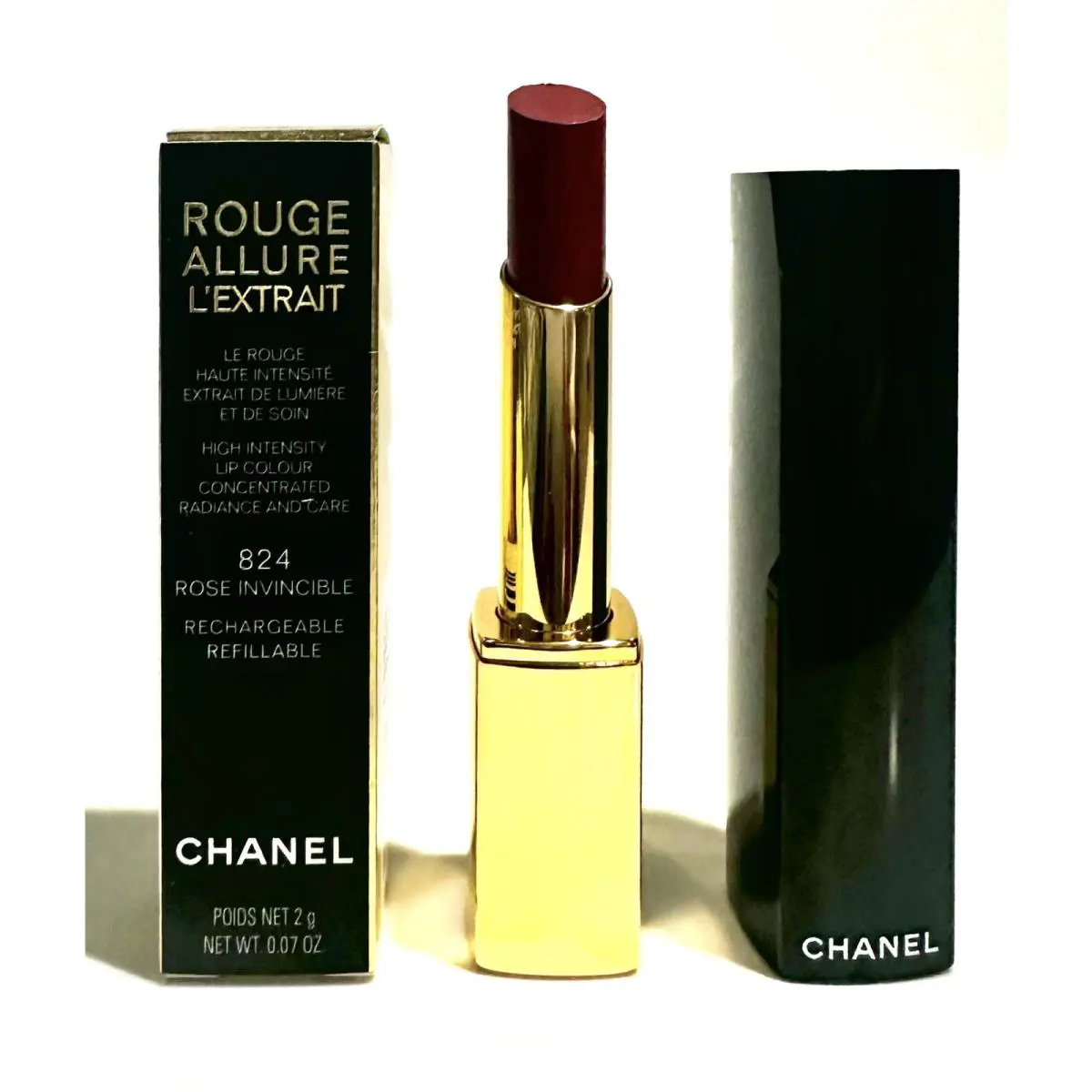 Chanel Rouge Allure L’extrait High Intensity Lip Colour 824 Rose Invincible