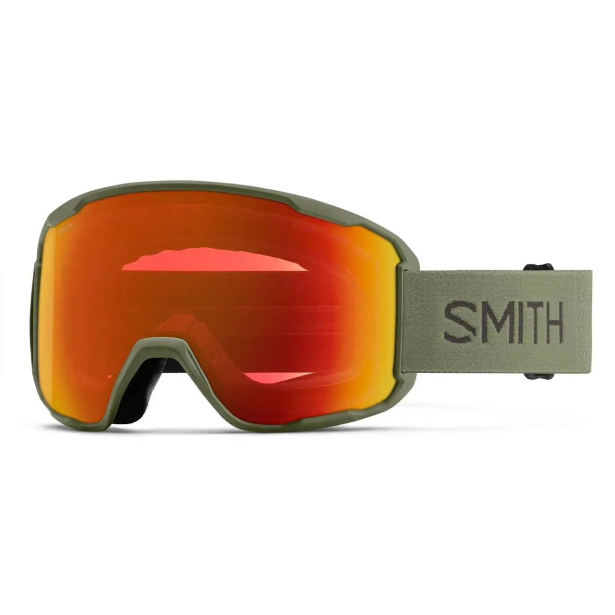 Smith Preview Ski / Snow Goggles Fatigue Green Frame Everyday Red Mirror Lens - Frame: Green