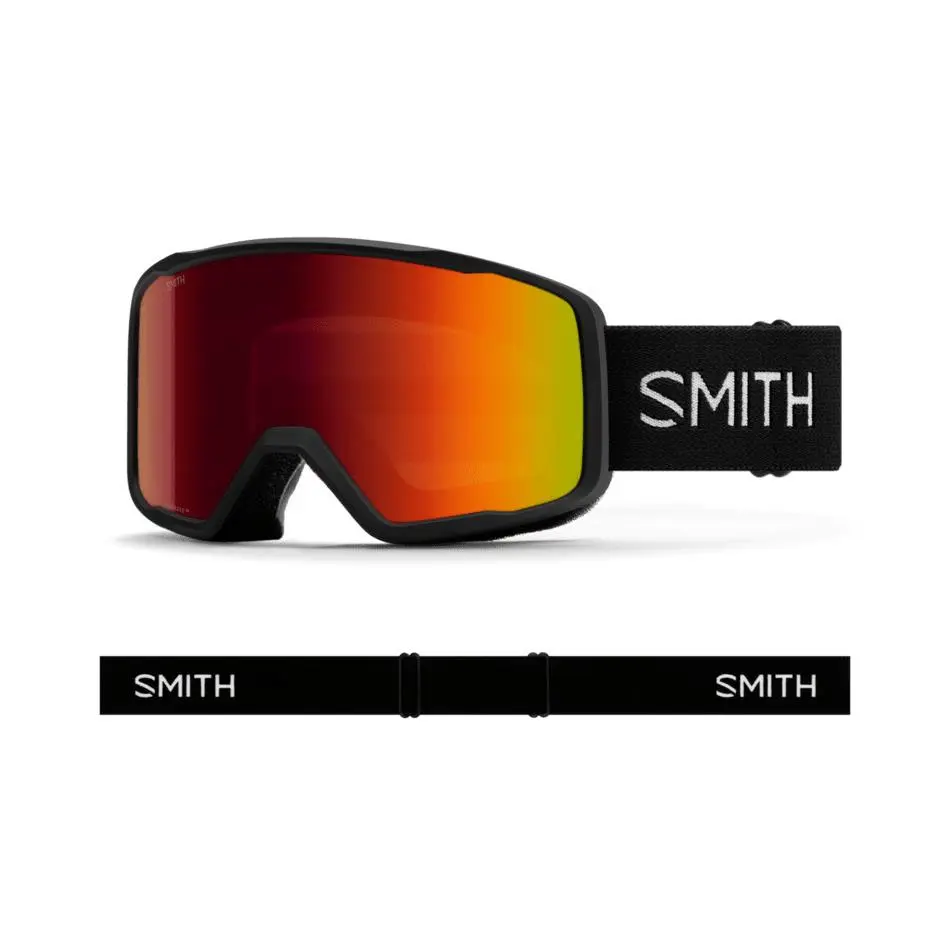 Smith Tribute Snow Goggles - Women`s - 2027 - Black W/red Sol-x Mirror by Smith Optics