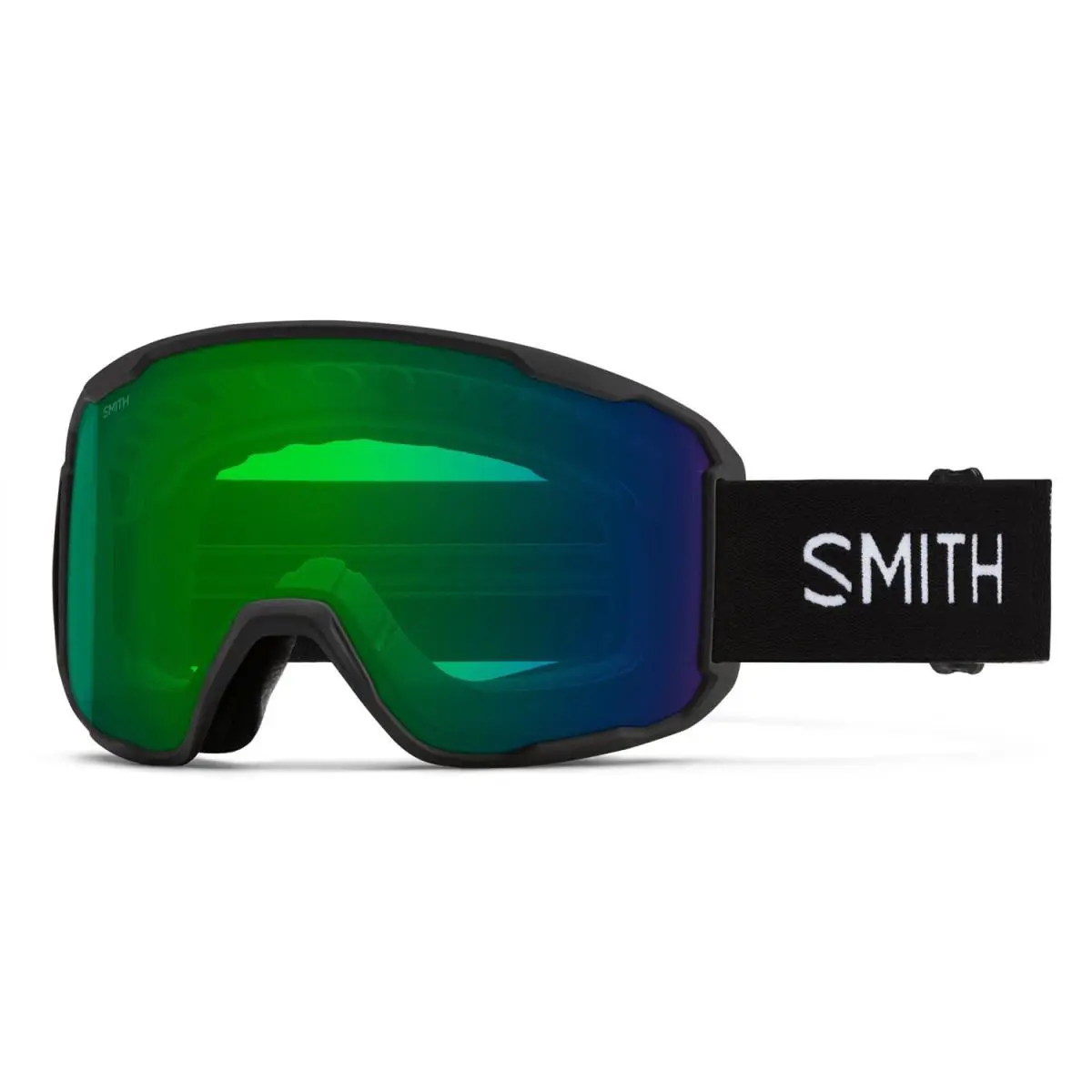 Smith Preview Ski / Snow Goggles Black Chromapop Everyday Green Mirror Lens
