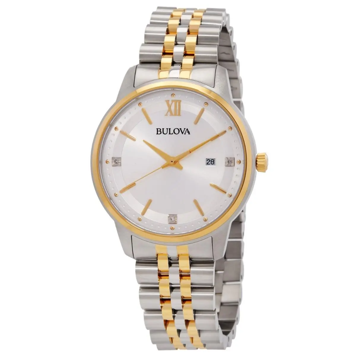 Men`s Classic Silver Dial Watch - 98D161 by Bulova