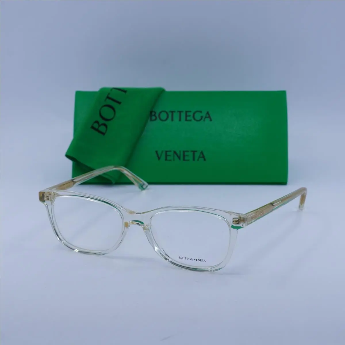 Bottega Veneta BV1028O 004 Transparent Beige 51mm Eyeglasses