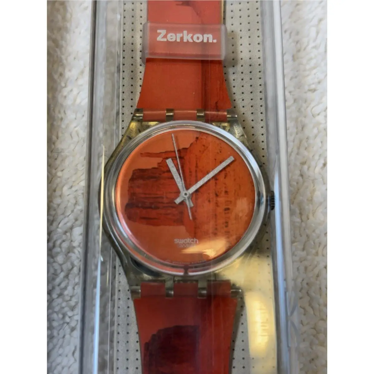 Vtg Swatch Watch Zerkon GK240 with Case Papers 1997 Elements Battery Nos