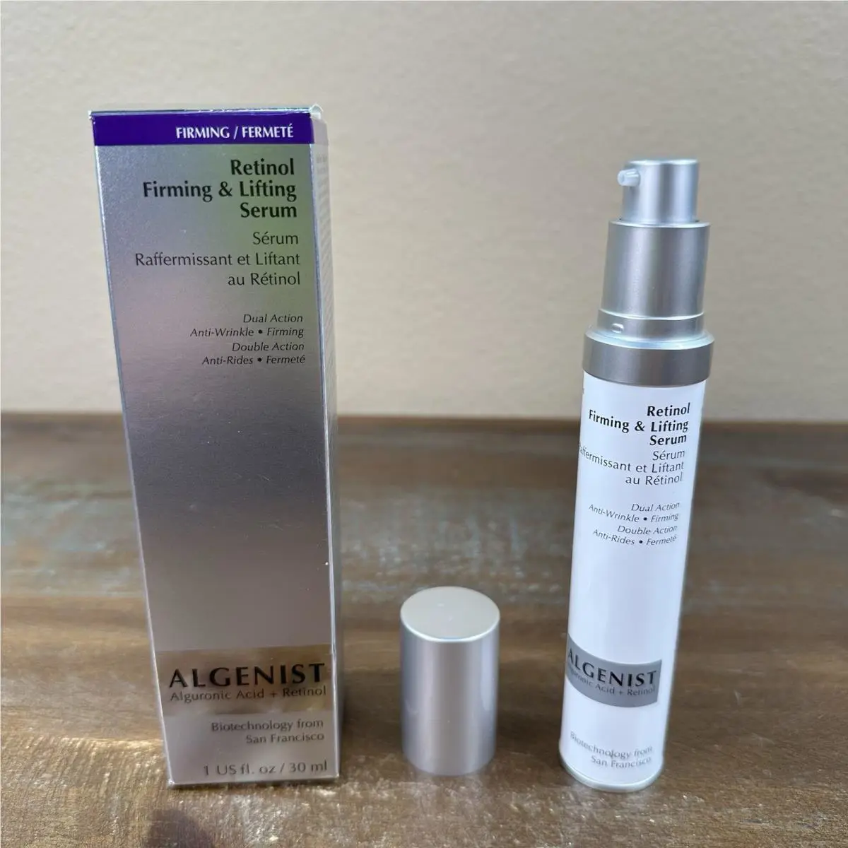 Algenist Retinol Firming Lifting Serum Alguronic Acid + Retinol 1 oz