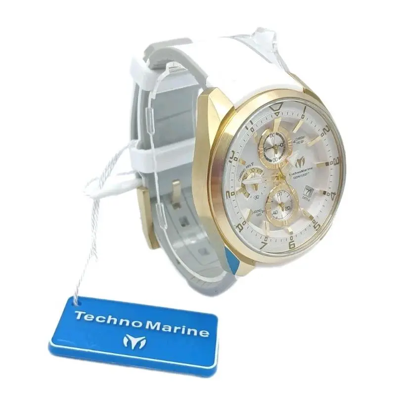 Technomarine Ocean Chronograph Men`s Quartz Silver Dial Watch TM-318123