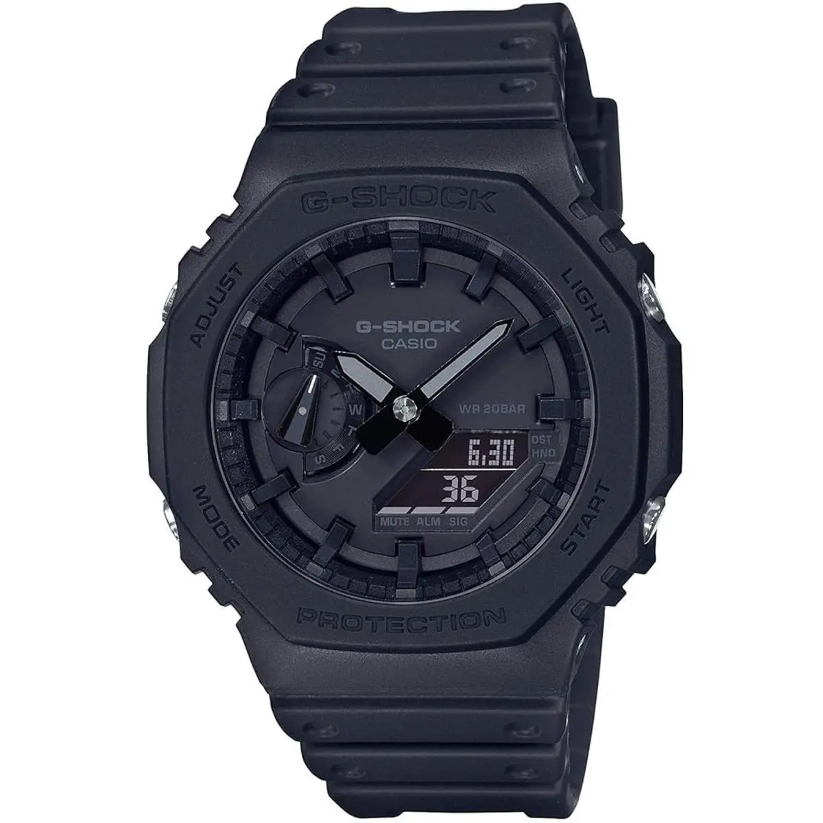 Casio Men`s G-shock GA-2100 Series Black Dial Watch - GA2100-1A1