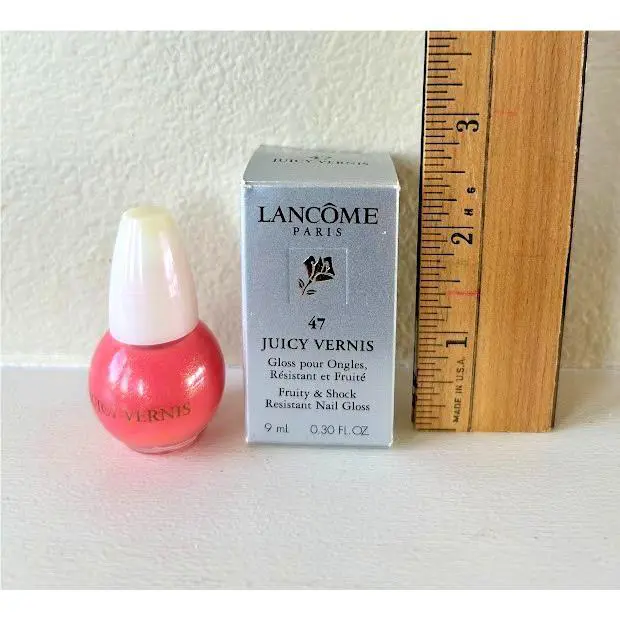 Lancôme Paris Vintage Juicy Vernis Fruity Nail Gloss Polish 47 Lollipop