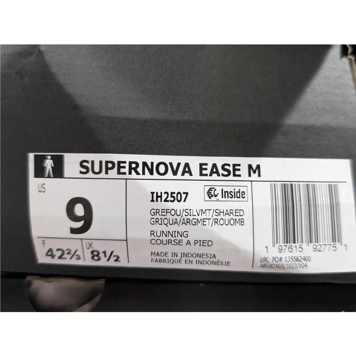 Adidas shoes - adidas Supernova Ease M - Supernova Ease - IH2507 - Grey/Silver/Blood Red 8