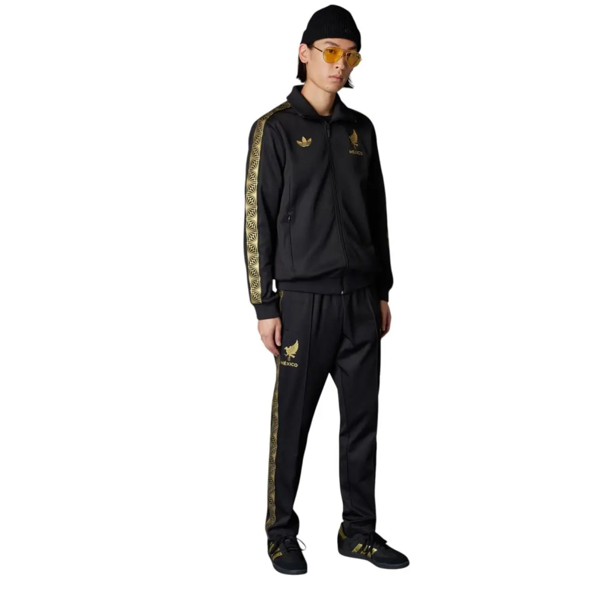 Adidas clothing - Mexico Gold Track Suit - Mexico Gold Track Suit - Black 11