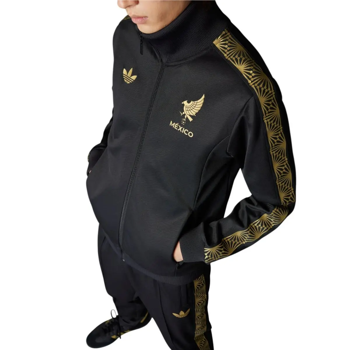 Adidas clothing - Mexico Gold Track Suit - Mexico Gold Track Suit - Black 14