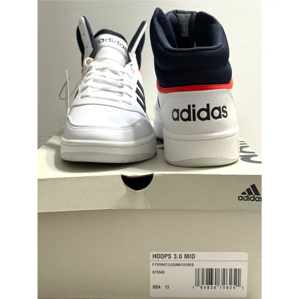 Adidas shoes - adidas Hoops 3.0 - Hoops - GY5543 - White (UPC: 194830726251) 2