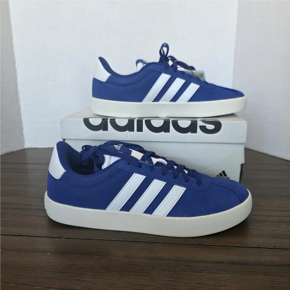Adidas VL Court 3.0 Casual Sneakers Royal Blue Men`s Sz 9