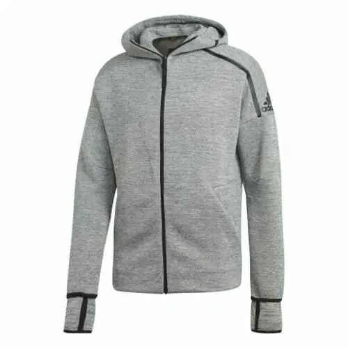 Adidas Men`s XL Zne HD FR Zip-up Jacket Gray Casual Apparel Outdoor DP5142
