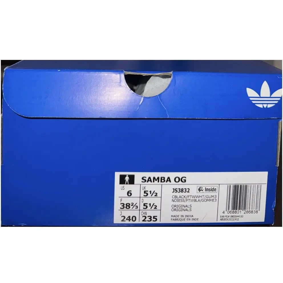 Adidas shoes - adidas Samba - Samba - JS3832 - Black, Manufacturer: Core Black/Cloud White/Gum 10